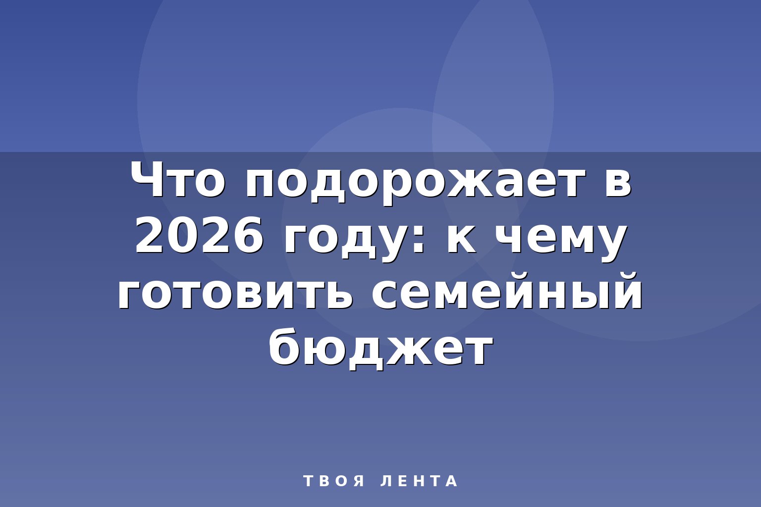Что подорожает в 2026 году: к чему готовить семейный бюджет